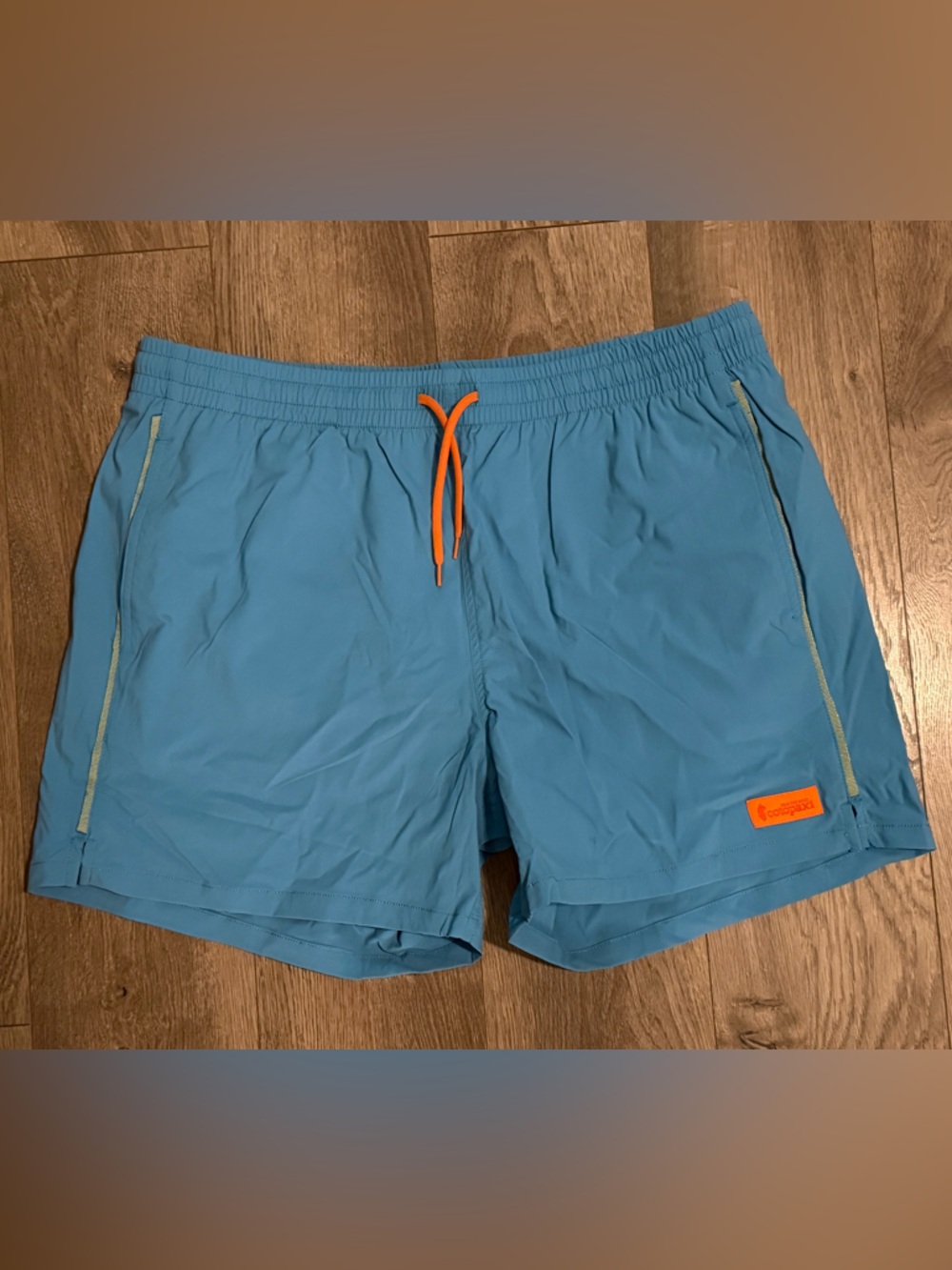 Cotopaxi Swim Trunks Size Large Blue Elastic Waist Drawstring Lined NWT